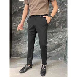 Best Sel Zegna Suit Pants Jeans Luxur Designer Jeans Celebrities Men's Stretch Trousers Fashion Brand Fitting Zegna Jeans Loose Straight Leg Pants High 854