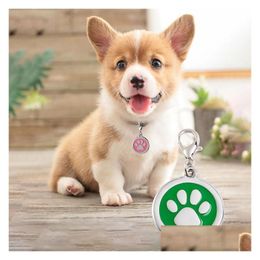 Dog Tag Id Card Customizable Collar Address Tags For Dogs Medal With Engraving Name Kitten Puppy Accessories Personalised Cat Neckla Ot0N4