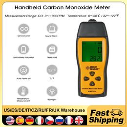 Handheld Carbon Monoxide Metre SMART SENSOR with High Precision CO Gas Tester Monitor Detector Gauge Display Sound Light Alarm 240320