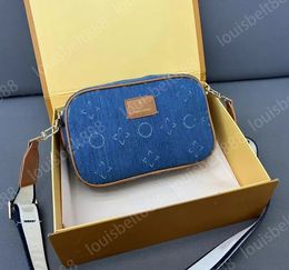 New Fashion Luxury Classic Men's luxury Designer Denim Aged Messenger Bag Crossbody Camera Bags Men's Tote Bag Shoulder Bag Mobile Phone Bags Purse card holder