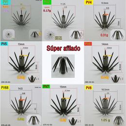 500pcs wholesale Japanese style Tapered squid hook PV Stainless steel Triangle Small Calamari fishhook Fishing bait accessories 240313
