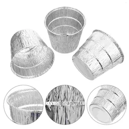 Take Out Containers 12 Pcs Drum Lining Liner Replacement Barbecue Bucket Desktop Accessories Professional BBQ Iron Tin Foil Aluminium Grill