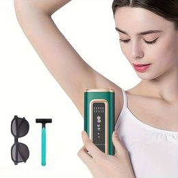 Ice Painless Device, Home Use Permanent Device IPL Laser Hair Removal with Cooling Women Men - for Face, Armpits, Arms, Bikini Line, Legs and Whole Body