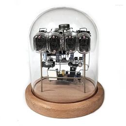 Table Clocks IN12 Glow Tube Clock Retro Desktop Decoration Mechanical Creative Nostalgic Handmade DIY Kits