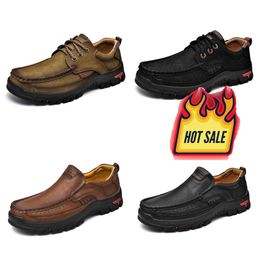 new selling shoes for men genuine leather oversized GAI loafers casual leather shoes Business Fashion Loafers lightweight high Quality Classic fashion gentleman