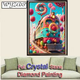 Stitch 5D 100% Crystal Diamond Painting Landscape Full Square Mosaic Embroidery Cross Stitch Kits Crystal Diamond Art Home Decor 231101