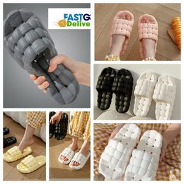 Slippers Home Shoes GAI Slide Bedrooms Shower Room Warm Plush Livings Room Softs comforts Wears Cotton Slipper Ventilate Woman Mens black pink whites