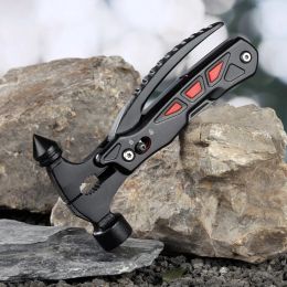 Hammer Multifunctional Hammer Pliers Survival Gear Camping Woodwork Tools Hunting Folding Knife Professional Repair DIY Hand Tools