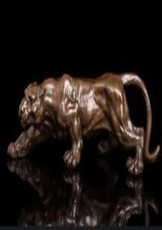 16 inch Art Deco Leopards Bronze Sculpture Cubism Panthers Statue8977437