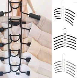 Hangers Clothes Hanger Organiser Multi-layer For Wardrobe 5-in-1 Clothing With Anti-slip Design Space