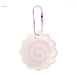 Keychains X7YA Handmade Acrylic Pink Squid Roll Charm Lovely Ornament Keyring Backpack Handbag Pendant Keys Holder