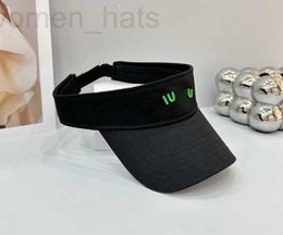 Visors designer Classic Designer Summer Woman Visor Caps for Men Sun Hat with Letter Topless Adjustable 7 Colours 3YAT