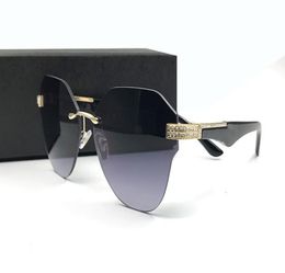 Italy Luxury Rimless Sunglasses Limited Edition Sparkling Diamond Designer Frame UV Protection Sun Glasses Fashion Summer Style Fo6476351