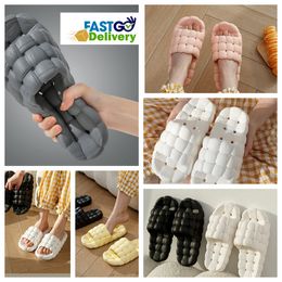 Slippers Home Shoes GAI Slide Bedroom Shower Room Warm Plushs Living Room Softs comfort Wear Cotton Slippers Ventilates Woman Men black pink whites