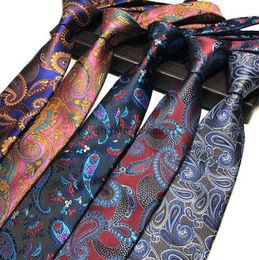 New Design Mens Neck Tie Elegant Man Floral Paisley Neckties 145*8*3.8cm Classic Business Casual Wedding Tie