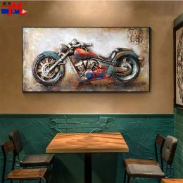 Stitch Motorcycle Vintage Diamond Wall Art Painting Picture Decor Racing Interior Diamond Embroidery Mosaic Bead Personalised Gift