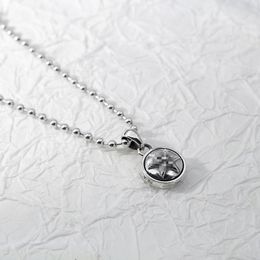 Unisex Designer Pendant Necklaces Vintage Punk Hexagram Necklace Pendant Gift for Male and Female Couple