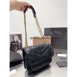 Luxurious Bags LOULOU PUFFER Women Designer Black Leather Large-capacity Crossbody Bags Lightweight Adjustable Chain Strap Quilted Handbags Shoulder Bag 487