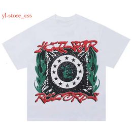 High Quality Men's T-shirts Hellstar T-shirt Fashion Men Women Designer Clothes Cartoon Graphic Punk Rock Tops Summer High Street Streetwear Casual T-shirt 7165