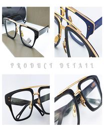 Mens Fashion Eye MACH THREE Transparent Glasses Clear Glass Eyeglasses Myopia Presbyopia Prescription Optical Spectacle Frames9317146