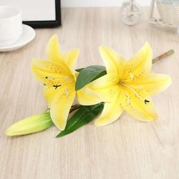 Decorative Flowers 1Pc Fake Flower Branch Long Lasting Real Touch Simulation For Living Room