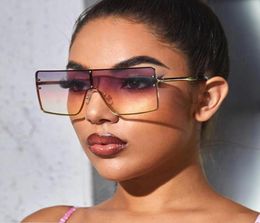 Top Oversize Square Sunglasses Women Fashion Retro Gradient Sun Glasses 2021 Men Blue Big Frame Vintage Eyewear UV4004264123