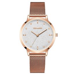 Mantianxing Fashion Women's Milan with Mesh Stainless Steel Watch Strap