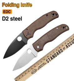 Spider C229 Shaman Bearing Folding Knife Linen Handle Outdoor Tools Walking Survival SelfDefense EDC Equipment7578676