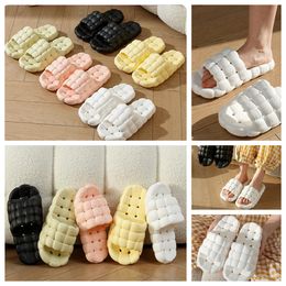 Slipper Home Shoes GAI Slide Bedroom Showers Room Warm Plush Living Room Soft Wear Cotton Slippers Ventilate Woman Mens black pink white