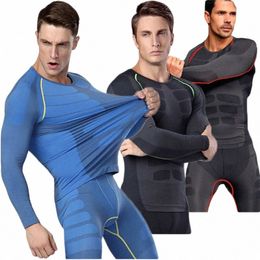 men Compri Clothing Mens Suit Tops & Tees Base Layer Leggings Men's Set Bodybuilding T-Shirt Fitn Underwear g5XB#