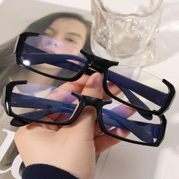 Sunglasses Fashion Black Plastic Japanese Style Eyeglasses Anime Half Frame Glasses Anti Blue Light Reading Cosplay Simple Eyewear