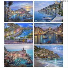 Stitch 5D Diy Diamond Painting Town Venice Landscape Craft Kit Sale Full Square Round Diamond Embroidery Landscape Handicraft Home Deco