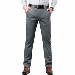 kubro Men's Lightweight Smart Casual Loose Straight Pants All Match Korean 2023 Busin Trousers Six Color Optis Streetwear Q8ZT#