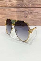 Brand new men and women metal luxury designer sunglasses vintage rimless Top quality Diamond golden summer9988391