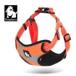 Harnesses Truelove Pet Dog Harness Guarantee Night Walking Safe Reflective Strips No Pull Adjustable Easy to Wear Off Pet Vest TLH5991