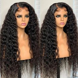 Human Hair Deep Wave 13x6 HD Lace Front Human Hair Wig 5X5 Closure Wig Curly 13x4 Lace Frontal Wigs for Women baby hair