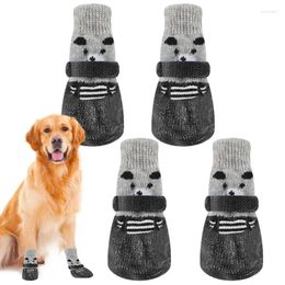 Dog Apparel Anti Slip Socks Soft Breathable Wear Resistant Shoes Plaid Warm For Puppy Protection Home Pet Supply