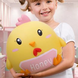 Boxes Large Capacity Money Box, Cute Chicken Piggy Bank, Vinyl Antidrop Coin Safe, Home Decoration, Children's Gift