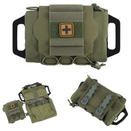 Bags Tactical Molle Rapid Deployment IFAK Pouch Kits Survival First Aid Kit Bag EDC Pouch Outdoor Military Camping Hunting Waist Pack