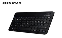 Zienstar 10inch Azerty French Aluminium Mini Wireless Keyboard Bluetooth for Apple IOS Android Tablet Windows PC Lithium Battery 219418670