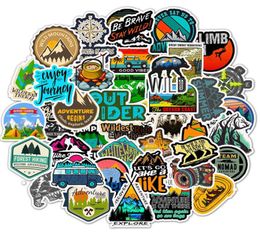 50 PCS Wilderness Nature Stickers Outdoors Hiking Camping Travel Adventure Stickers for DIY Luggage Laptop Helmet Vinly Decals8896287