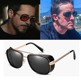 Male Steampunk Sunglasses Tony Stark Man Matsuda Retro Vintage Eyewear Sun Glasses Uv400 Oculos De Sol2290377