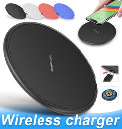 10W Fast Wireless Charger For iPhone 14 13 12 11 Pro Max XS XR X 8 Plus USB Qi Charging Pad for Samsung S23 S22 Plus Ultra in Reta1864019