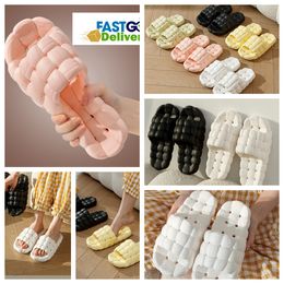 Slippers Home Shoes GAI Slide Bedroom Shower Room Warm Plush Livings Rooms Soft comfort Wears Cottons Slippers Ventilate Woman Men black pinks white