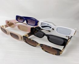 Sunglasses Fashion Small RectangleLogo Women Men 2022 Brand Design Ladies Skinny Outdoor Shopping Shade Retro9189526
