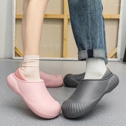 Slippers Indoor Versatile Winter Men Waterproof Cold-proof Warm Cotton Shoes Thick-soled Non-slip Comfortable Casual Home