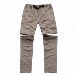 men's Waterproof Quick Dry Pants Detachable Summer Casual Jogging Men Trousers Sprots Tactical Military Breathable Pants Shorts A2tm#