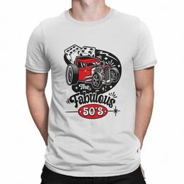 rockabilly 1950s Sock Hop Party Vintage Rock And Roll 50s Tshirt Graphic Men Tops Vintage Homme Summer Clothing Fibre T Shirt q5X5#