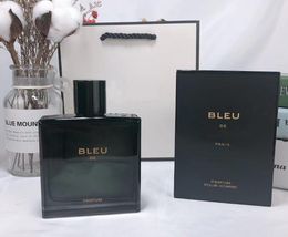 Yüksek kaliteli tasarımcı erkek parfüm üst altın mavi erkekler nötr parfüm için uygun dayanıklı doğal parfüm 100ml
