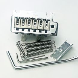 2-point chrome silver double pendulum electric guitar tremolo system bridge WOV08, suitable for strat and suhr guitars